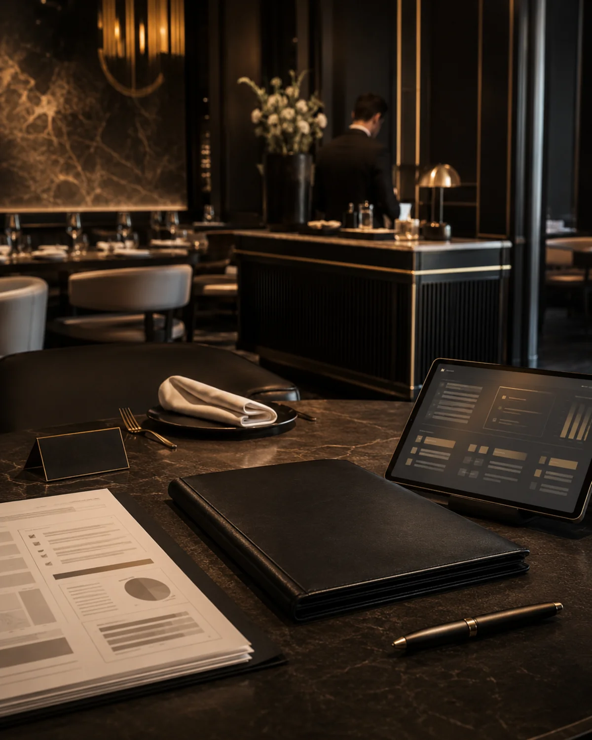 Premium advisory setting for hospitality operations review.