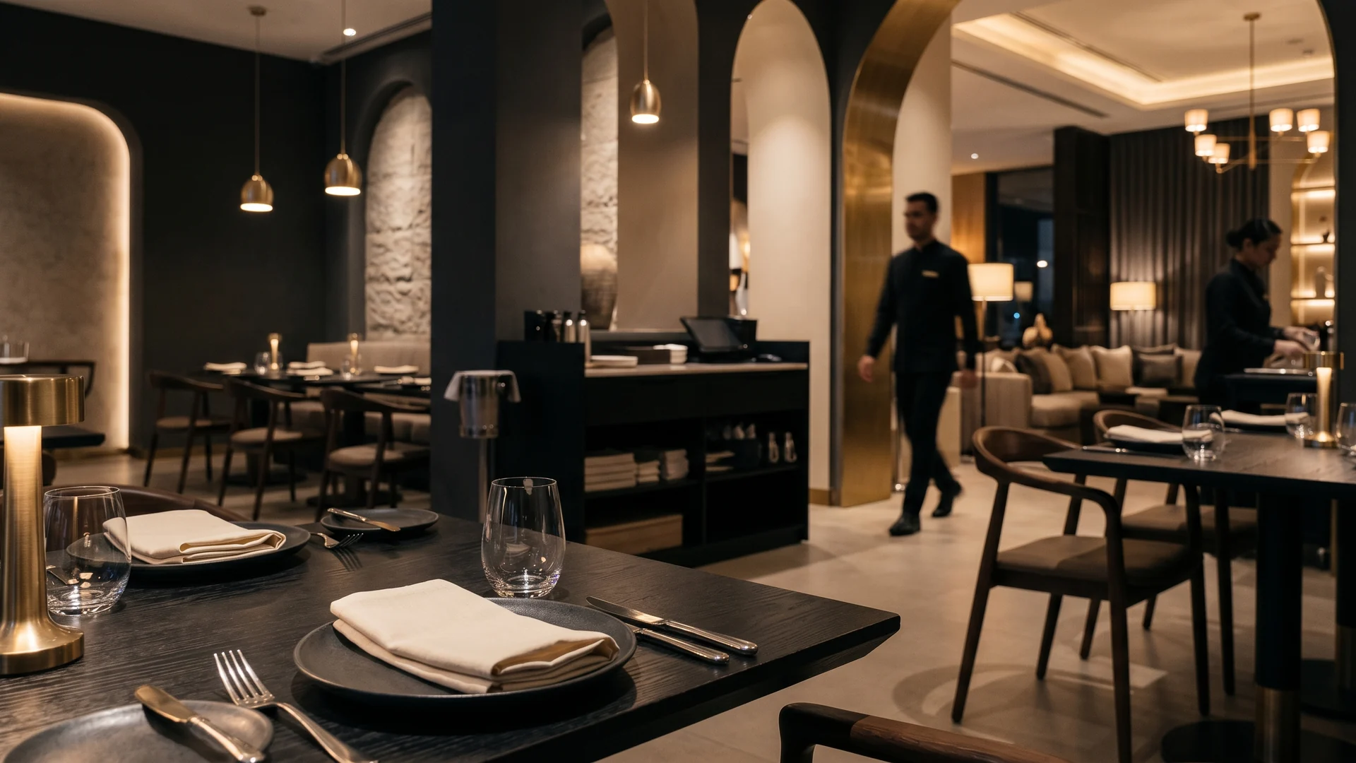Premium hospitality business atmosphere for Jeddah.