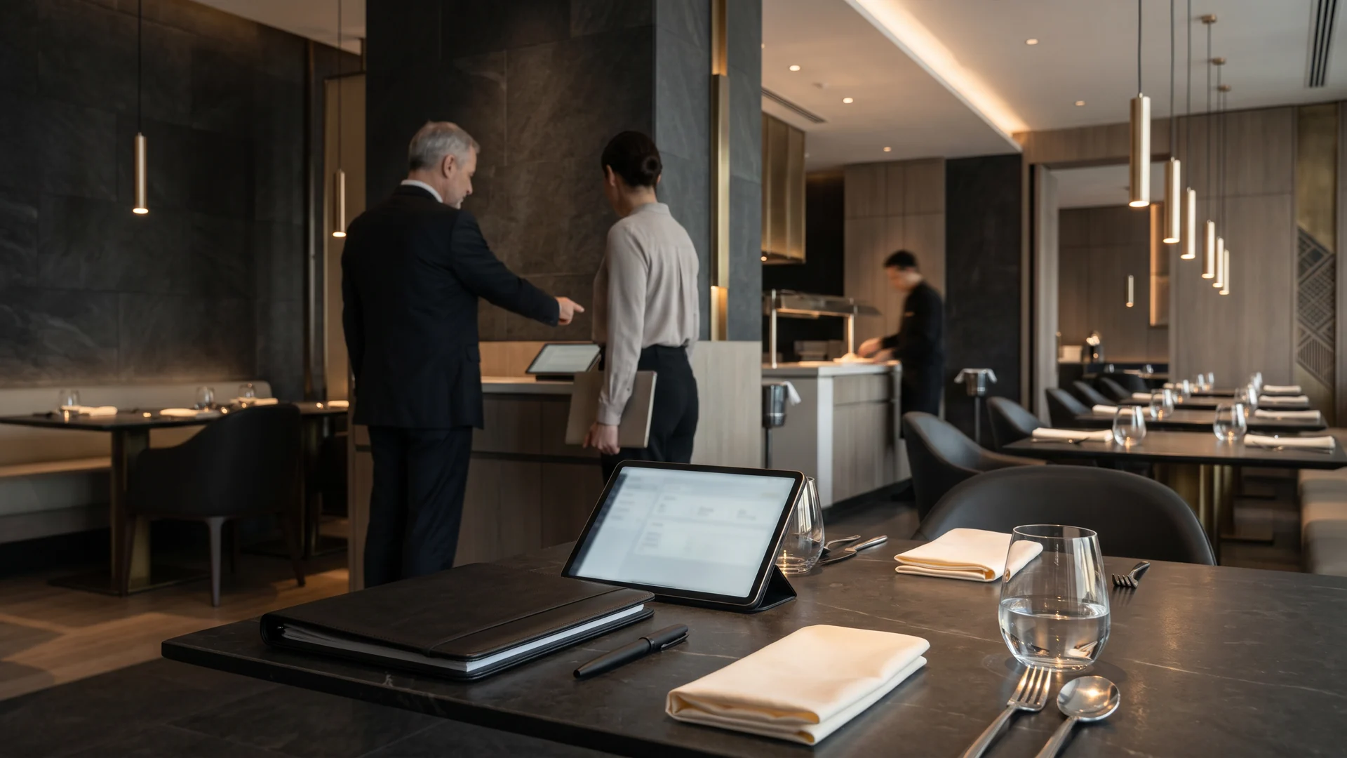Premium hospitality business atmosphere for Riyadh.