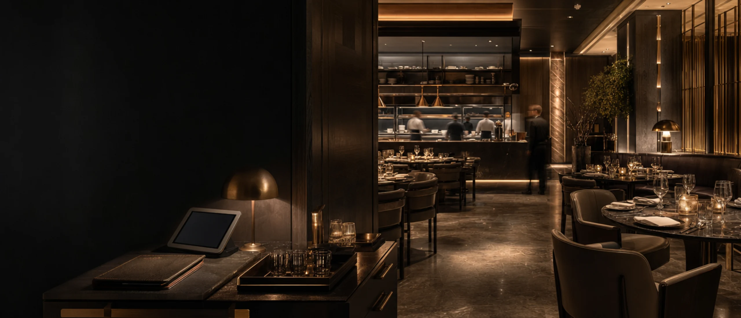 Premium restaurant interior representing hospitality operational advisory.